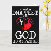 Carte I Took A Dna Test And God Is My Father Religious C (Fleur jaune)