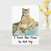 Carte I Took the Time to Sit Up (Fleur jaune)