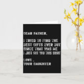 Carte I Tried To Find The Funny Father Fathers Day Mens  (Fleur jaune)