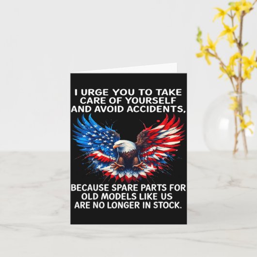 Carte I Urge You To Take Care Of Yourself And Avoid Acci (Fleur jaune)