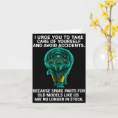 Carte I Urge You To Take Care Of Yourself And Avoid Acci (Fleur jaune)