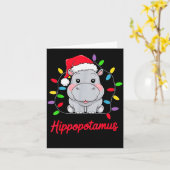 Carte I Want A Hiptamus For Christmas Xmas Hip Lover Fun (Fleur jaune)