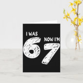 Carte I Was 6 Now I'm 7, Funny 67 Meme Viral Trend 7th B (Fleur jaune)