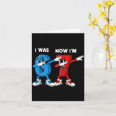 Carte I Was 6 Now I'm 7 Year Old Birthday 67 Dabbing For (Fleur jaune)