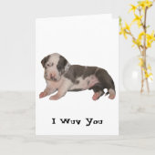 Carte I Wuv vous (Fleur jaune)