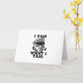 Carte I Yam What I Yam Classic Meme Design (Fleur jaune)