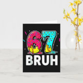 Carte Ice Cream Dripng Softball Drip Fun 6 7 Six Seven M (Fleur jaune)