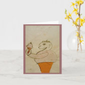 Carte Ice Cream Man Note, par Brad Hines (Fleur jaune)