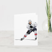 Carte Ice Hockey Player Note Cards (Devant)