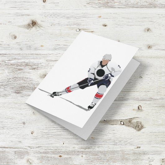 Carte Ice Hockey Player Note Cards