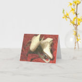 Carte ICE SKATES AT REST THANK YOU Card (Fleur jaune)