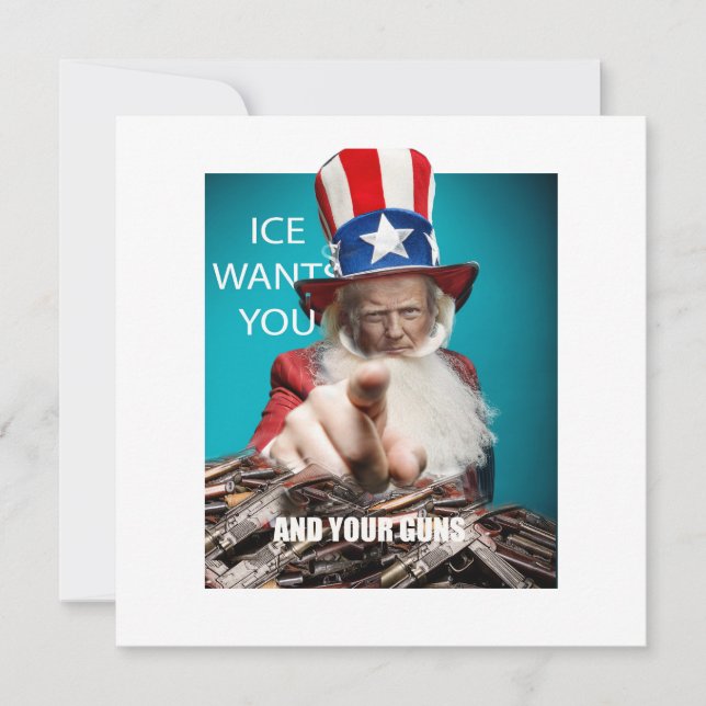Carte ICE Wants Your Guns (Devant)
