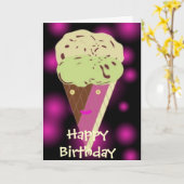 Carte Icecreamdesign, joyeux anniversaire (Fleur jaune)