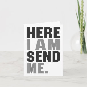 Carte Ici Je M'Envoie Isaïe 6 8 Christ Foi Amour Pour