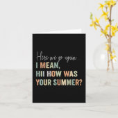 Carte Ici On Va Encore Je Veux Dire Bonjour Comment Étai (Fleur jaune)