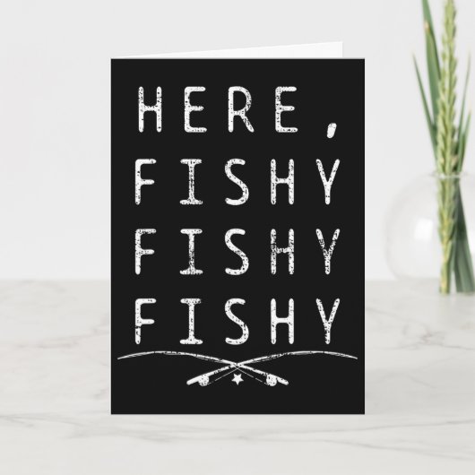 Carte Ici pêcheur à la pêche (Devant)