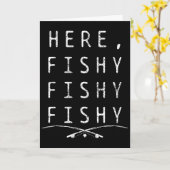 Carte Ici pêcheur à la pêche (Fleur jaune)