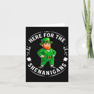 Carte Ici pour les bêtises St Patrick's Day irlandais