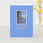 Carte Icicules à Sunrise Warm Thoughts (Fleur jaune)