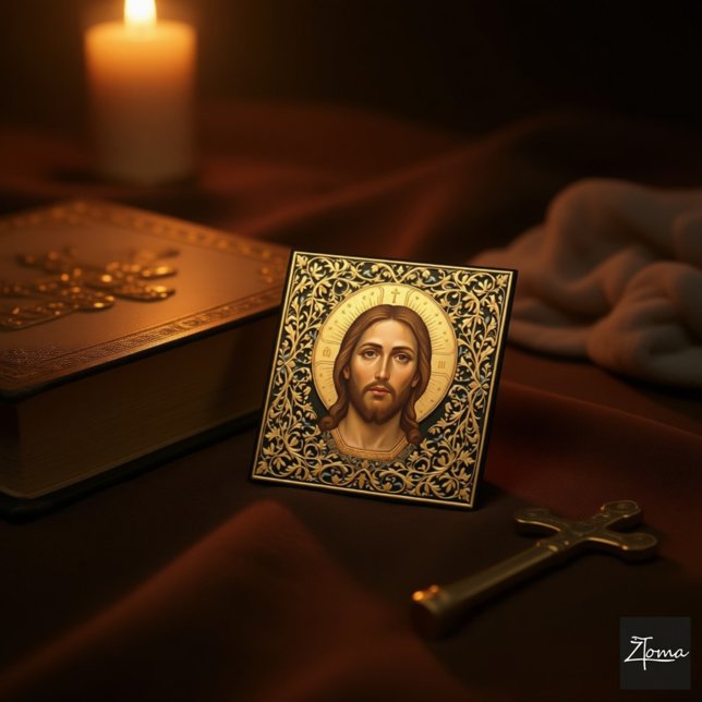Carte Icône byzantine du Christ - Jésus (Créateur téléchargé)