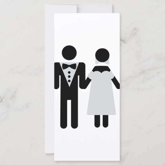 Carte icône couple nuptial (Devant)