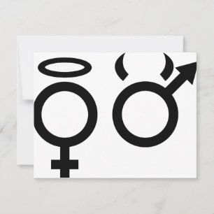 Carte icône d'ange noir et de diable