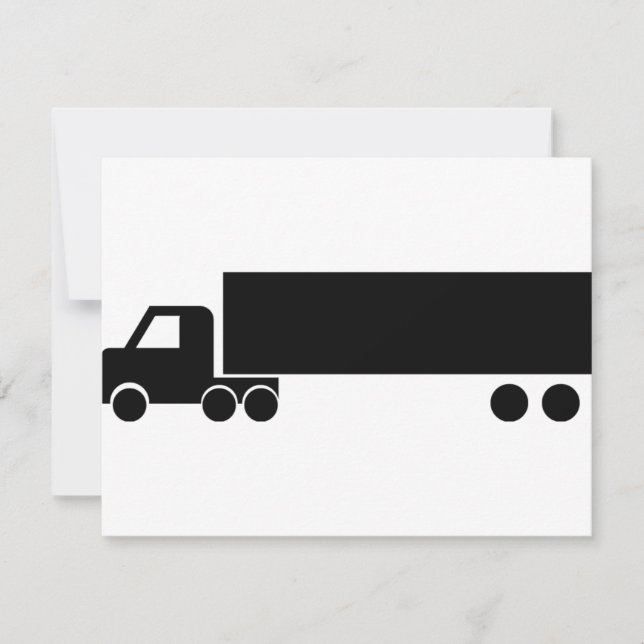 Carte icône de camion noir (Devant)