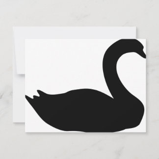 Carte icône de cygne noir