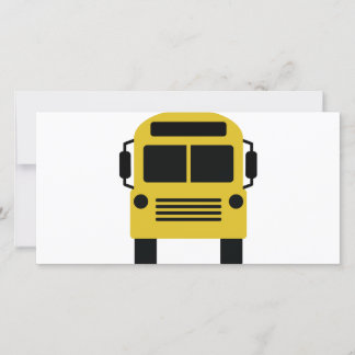 Carte icône du bus scolaire