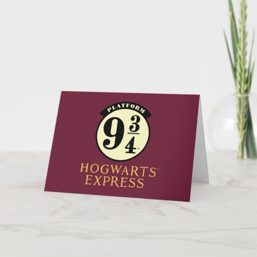 Carte Icône EXPRESS de la plate-forme 9 3/4 HOGWARTS™ (Devant)
