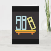 Carte Icône Graphique de Bibliothèque Minimaliste (Devant)