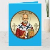 Carte Icône orthodoxe de Saint Nicolas 03 (Devant)
