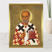 Carte Icône orthodoxe Saint Nicolas 10 (Devant)