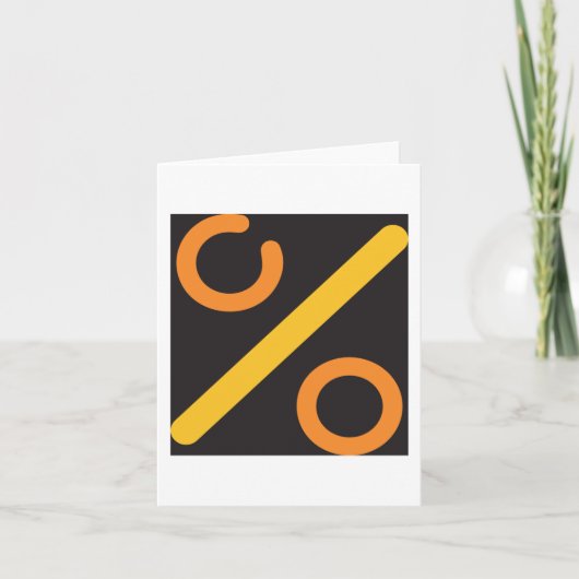 Carte Icône Pourcentage (Devant)