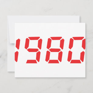 Carte icône rouge 1980