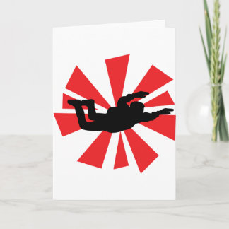 Carte icône skydiver