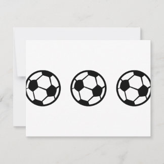 Carte icône trois balles de football