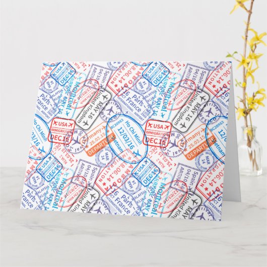 Carte Icône Voyage (Fleur jaune)