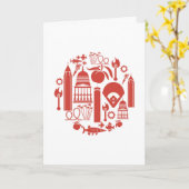 Carte Icônes d'Atlanta la Géorgie (Fleur jaune)