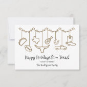 Carte Icônes de pendaison Dark Gold Texas (Devant)