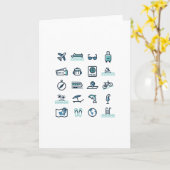 CARTE ICÔNES DE VOYAGE (Fleur jaune)