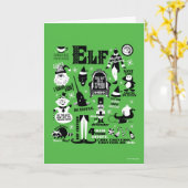 Carte Icônes Elf et citations de films (Fleur jaune)