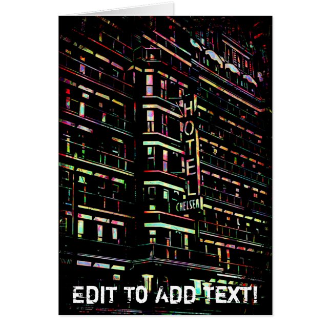 Carte Iconic Hotel Chelsea New York (Devant)