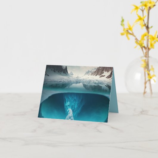 Carte Icy Mountain View (Fleur jaune)