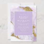 Carte ID Abstrait Lavande d'encre Lux990 (Devant)