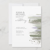 Carte ID de Mariage Abstrait Paint Strokes ID886 (Devant)