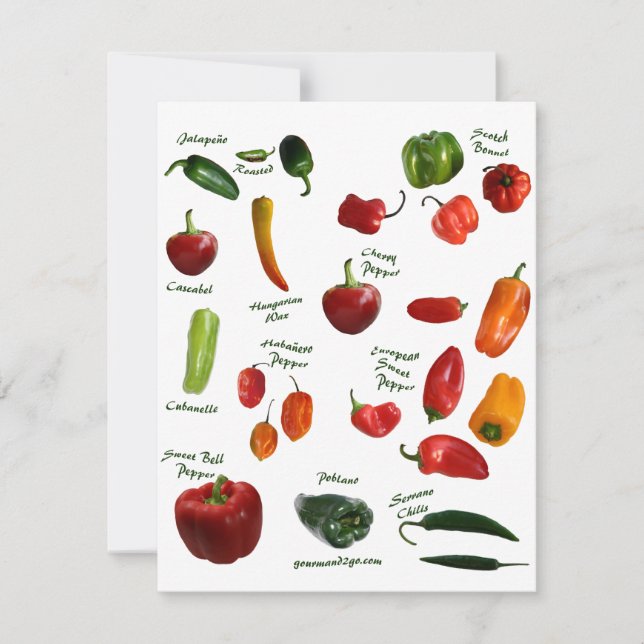 Carte ID de poivre chili (Devant)