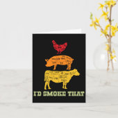 Carte Id Fumer ça - Barbecue - Bbq (Fleur jaune)