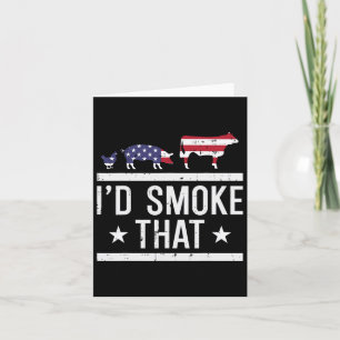 Carte Id Grill That Chicken Pig Cow Us Drapeau Bbq Barbe