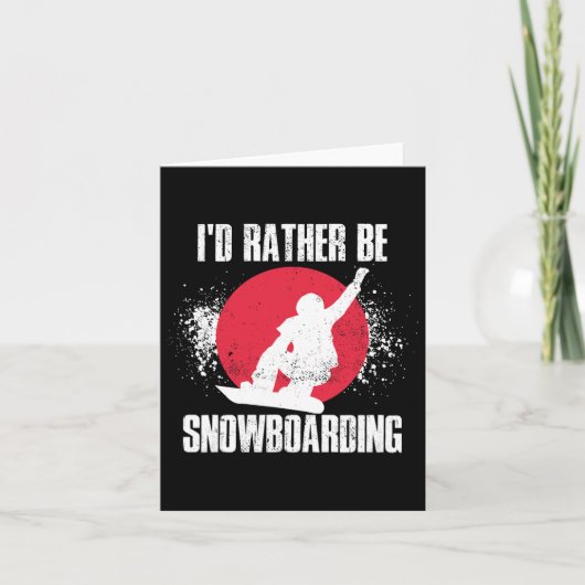 Carte Id Plutôt Que De Faire Du Snowboard (Devant)
